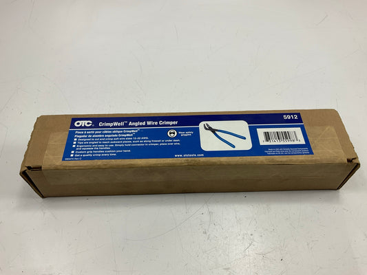 OTC 5912 CrimpWell Angled Wire Crimper, Blue, 10-22 AWG Crimper