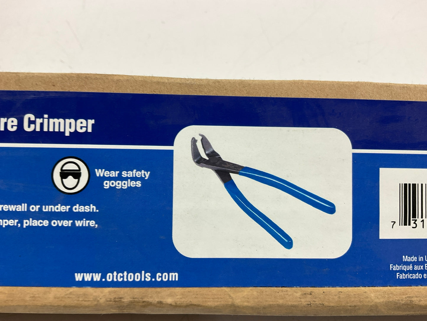 OTC 5912 CrimpWell Angled Wire Crimper, Blue, 10-22 AWG Crimper