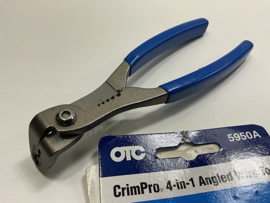 OTC Tools 5950A CrimPro 4-in-1 Angled Wire Tool (Grip, Strip, Crimp, & Cut)