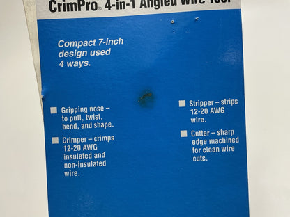 OTC Tools 5950A CrimPro 4-in-1 Angled Wire Tool (Grip, Strip, Crimp, & Cut)
