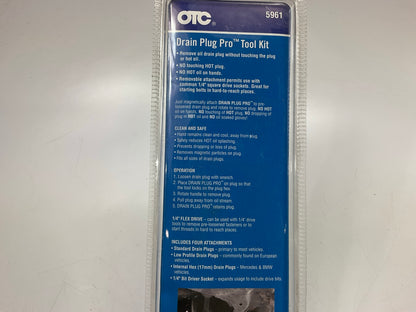 OTC 5961 Drain Plug Pro Kit - Remove And Install Oil Drain Plugs