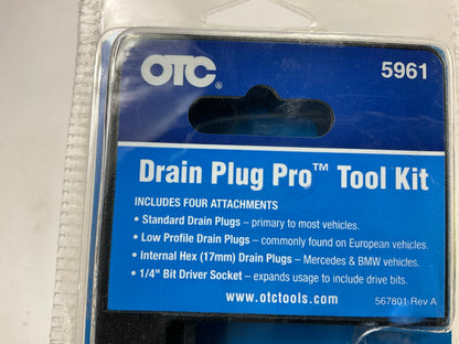 OTC 5961 Drain Plug Pro Kit - Remove And Install Oil Drain Plugs