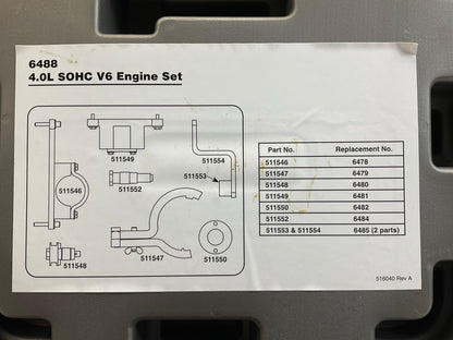OTC 6488 Ford 4.0L SOHC Cam Timing Chain Service Tool Set