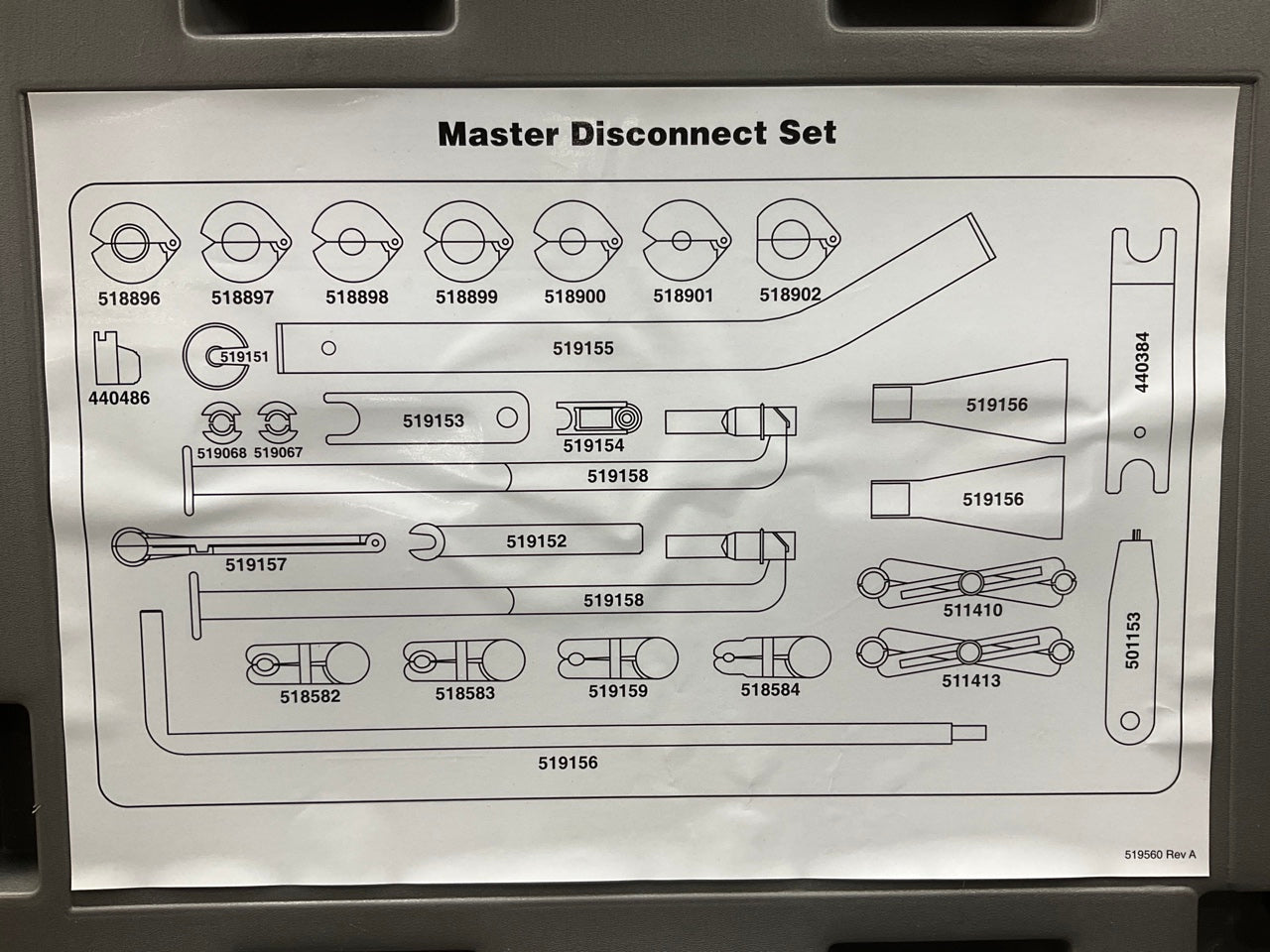 OTC 6508 Master Fuel Line Disconnect Tool Set - BRAND NEW W/ CASE