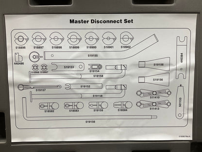 OTC 6508 Master Fuel Line Disconnect Tool Set - BRAND NEW W/ CASE