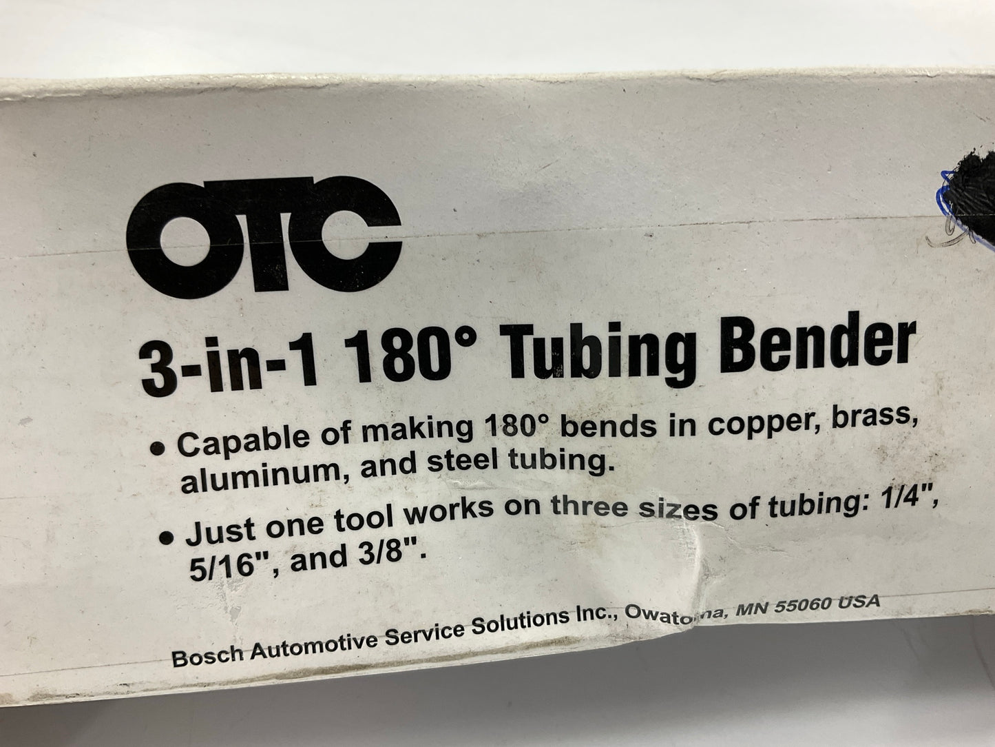 OTC 6515 3-in-1 180 Degree Heavy Duty Tubing Bending - 1/4'', 5/16'', 3/8'' Tubes