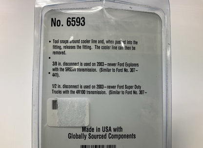 OTC 6593 Ford Transmission Cooler Line Disconnect Set - 2 Piece