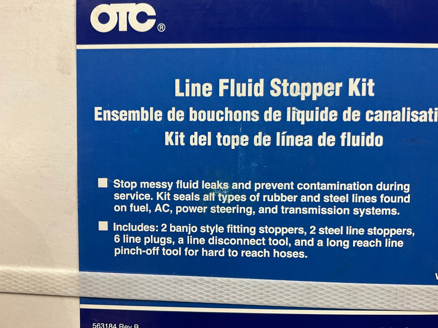 OTC 6703 Line Fluid Stopper Kit Work On Fuel, A/C, Power Steering And Auto Trans