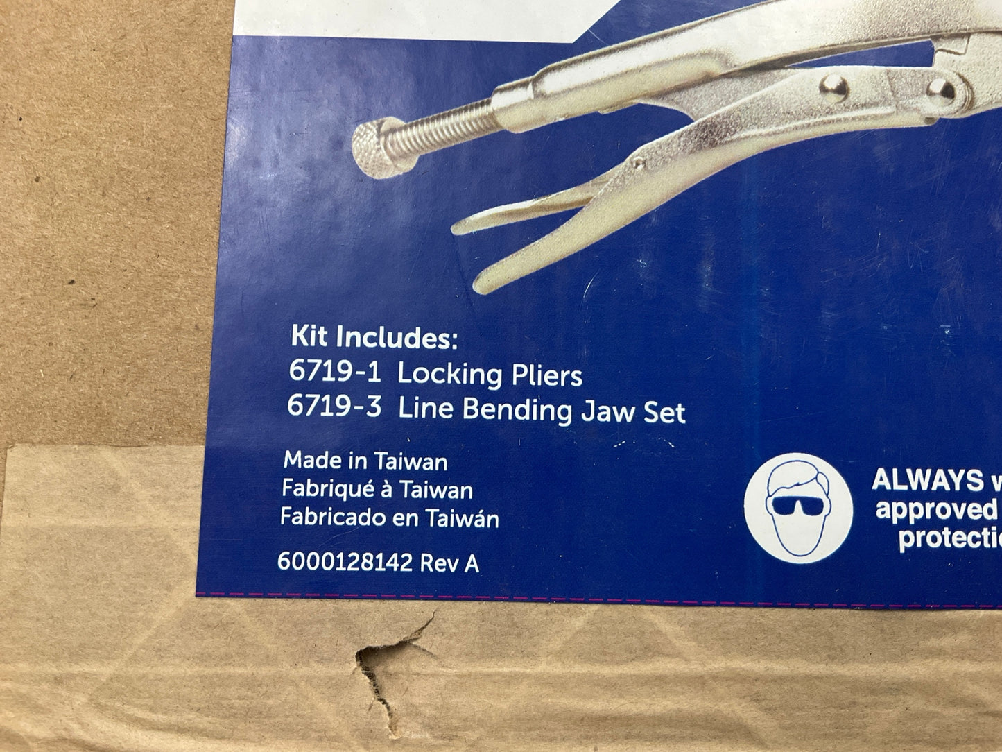 OTC 6719BP Brake Line Bending Pliers 10'' Adjustable, Magnetic Jaw