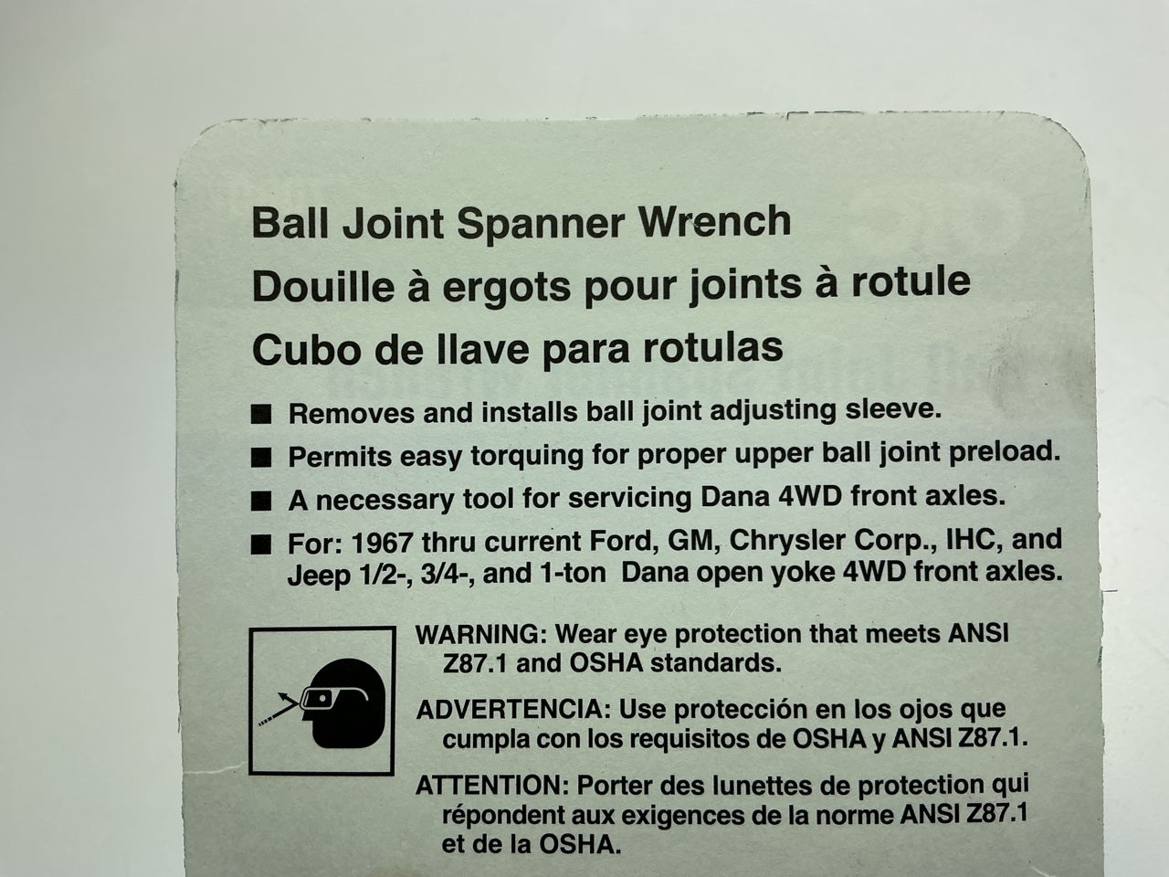 OTC Tools 7080 1'' Drive Ball Joint Spanner Wrench