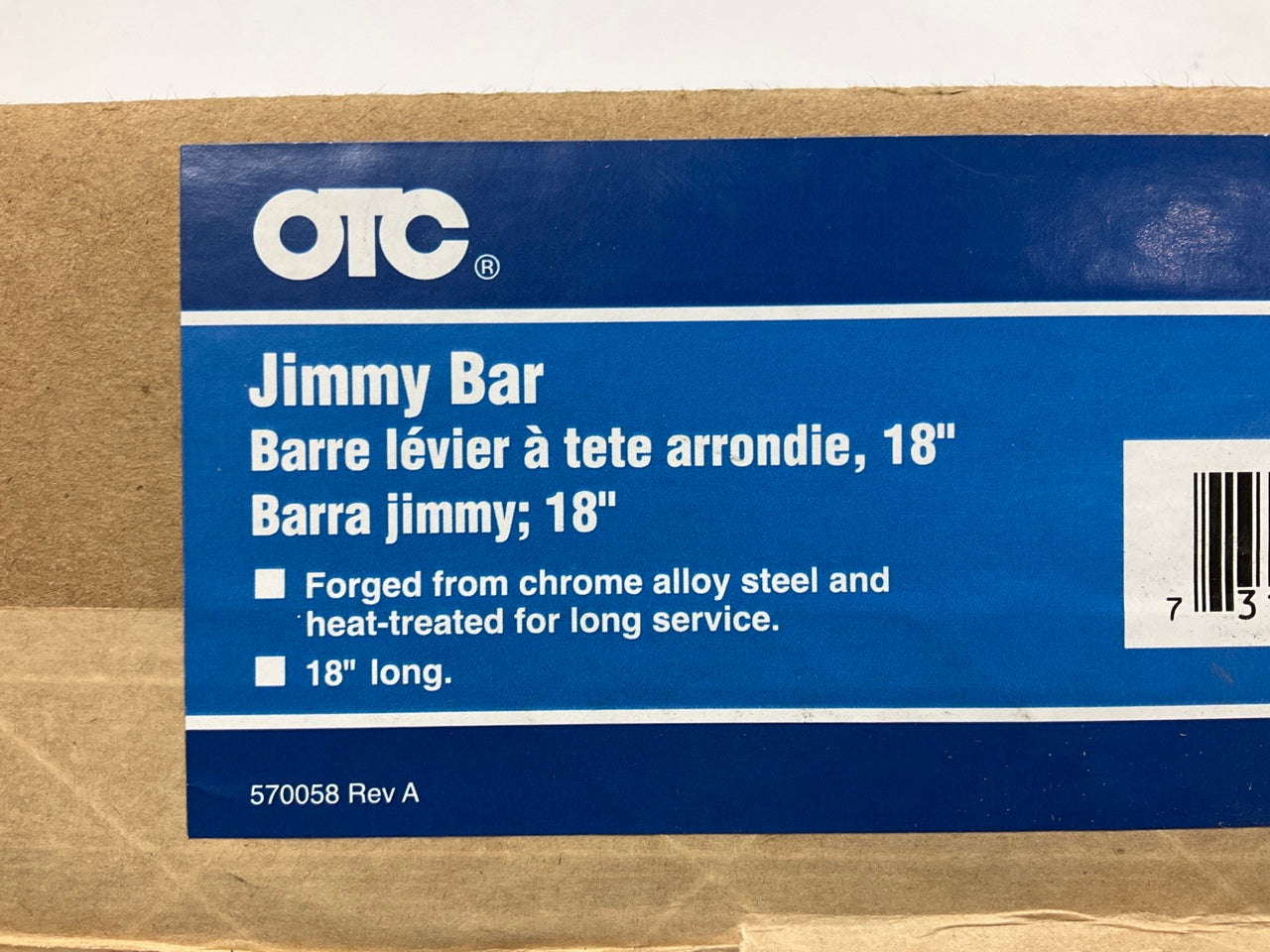 OTC 7166 18 Inch Jimmy Pry Bar (5/8 Inch Diameter)
