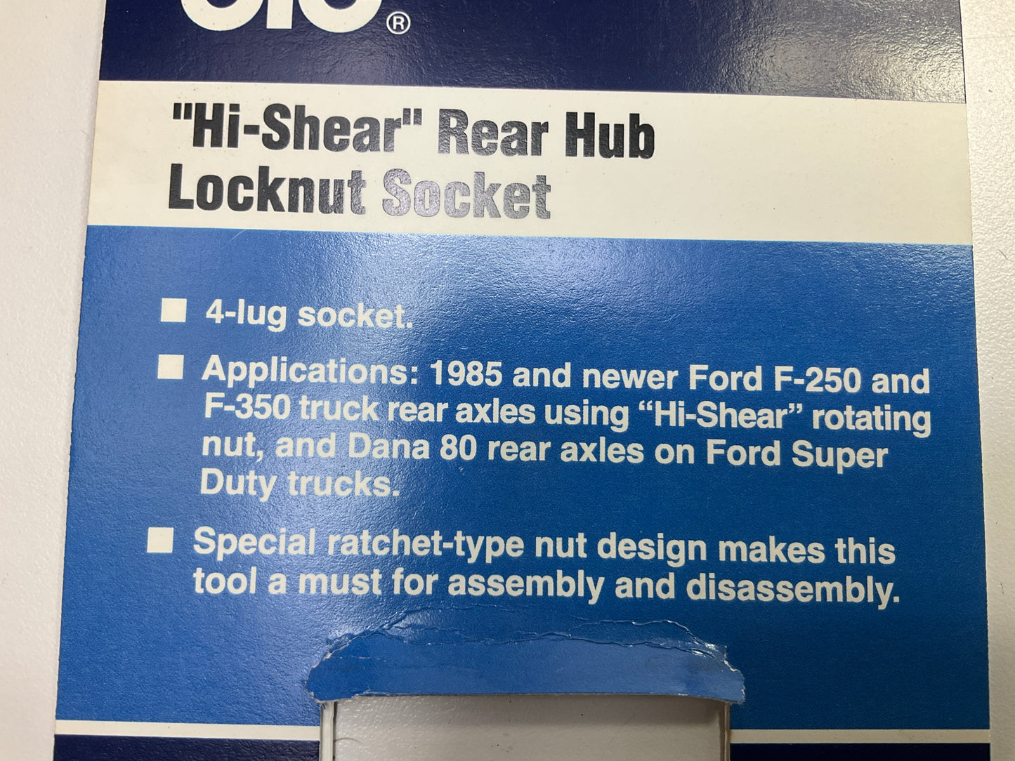 OTC 7269 Ford Dana 80 Rear Axle Socket, 1/2'' Drive Hub Locknut Socket Wrench