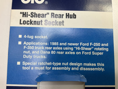 OTC 7269 Ford Dana 80 Rear Axle Socket, 1/2'' Drive Hub Locknut Socket Wrench