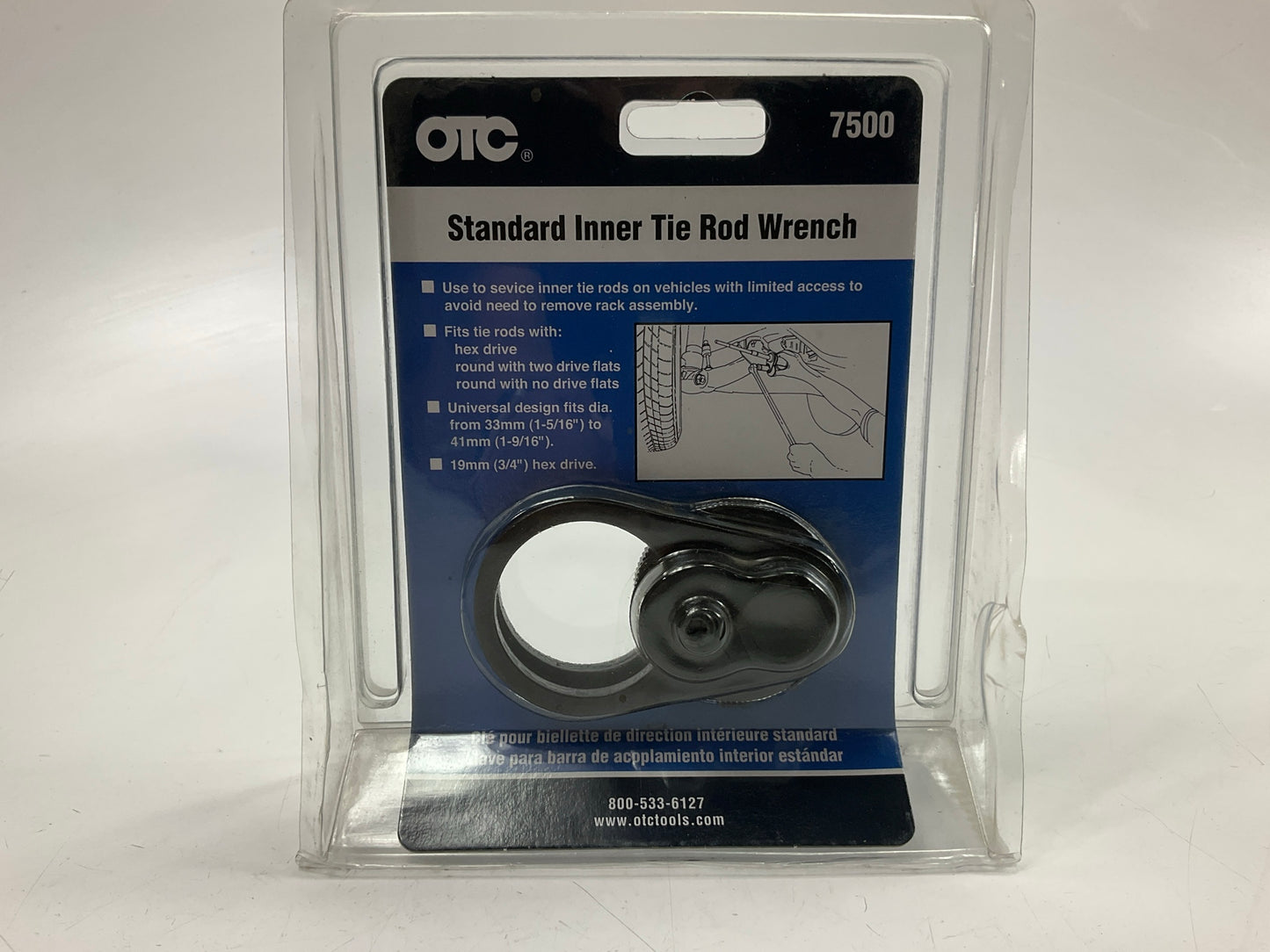 OTC 7500 Inner Tie Rod Wrench - Heavy-Duty Removal Tool For Easy Steering Repair