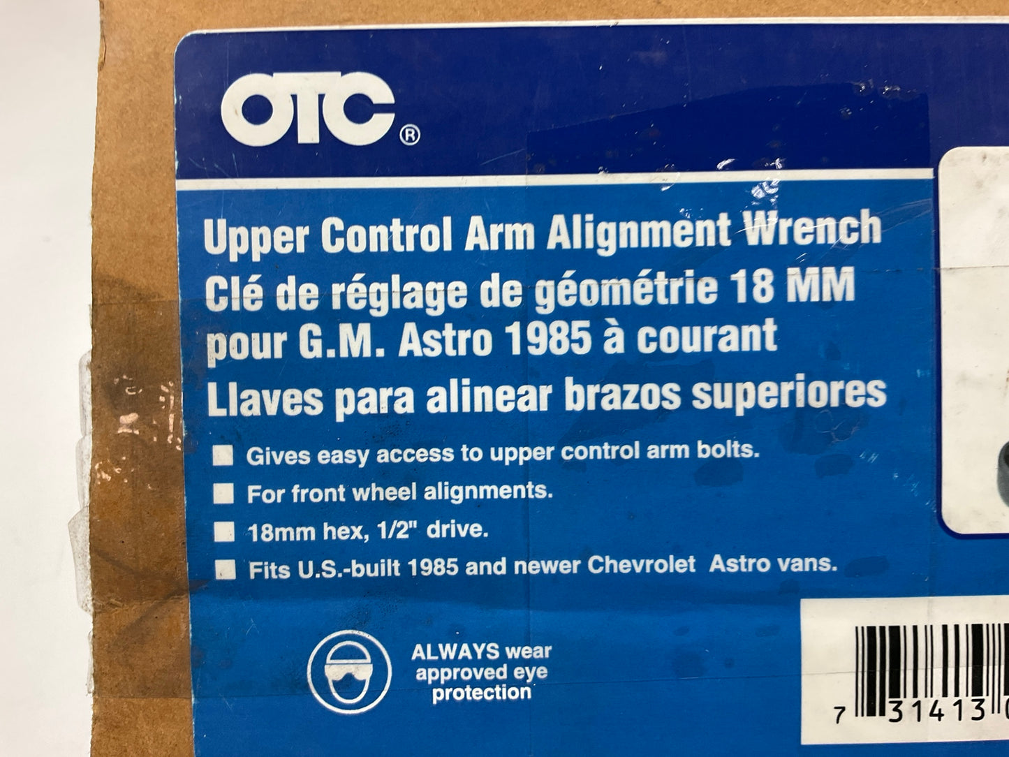 OTC 7537 18mm Upper Arm Alignment Wrench For  1987-1989 Chevy Astro