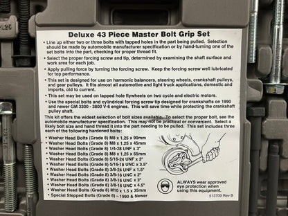 OTC Tools 7793 Master Bolt Grip Puller Tool Kit