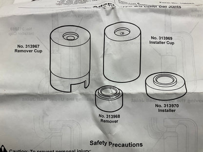 OTC Tools 7894 Ball Joint Service Adapters For Dodge 4WD