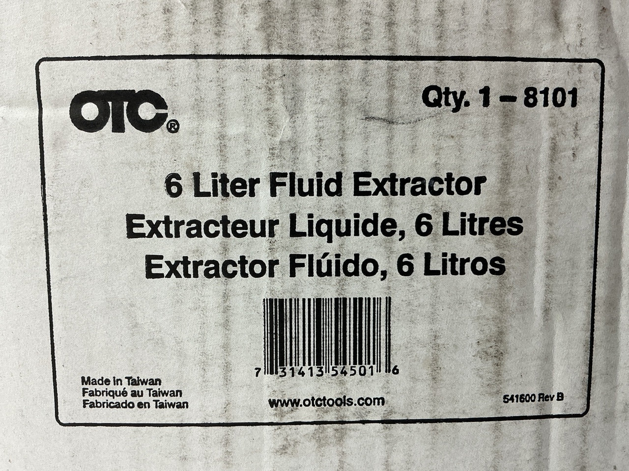OTC 8101 Fluid Evacuation / Brake Bleeding Tool  6 Liter Fluid Extractor