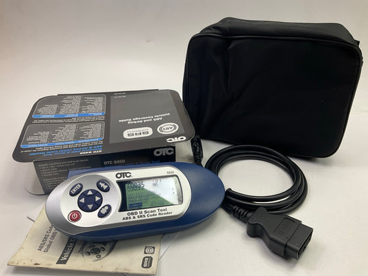 OTC 9450 Blue Backlit Display OBD-II Scan Tool ABS/SRS Code Scanner Reader