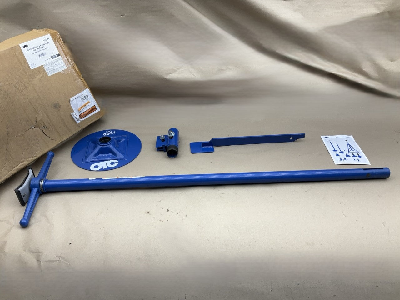 OTC UH15FP 1,500 Lb Capacity Auxiliary Jack Stand With Foot Pedal Assist