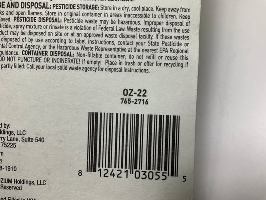 Ozium OZ-22 Air Cleaner 0.8 Oz Spray, That New Car Smell 2-PACK