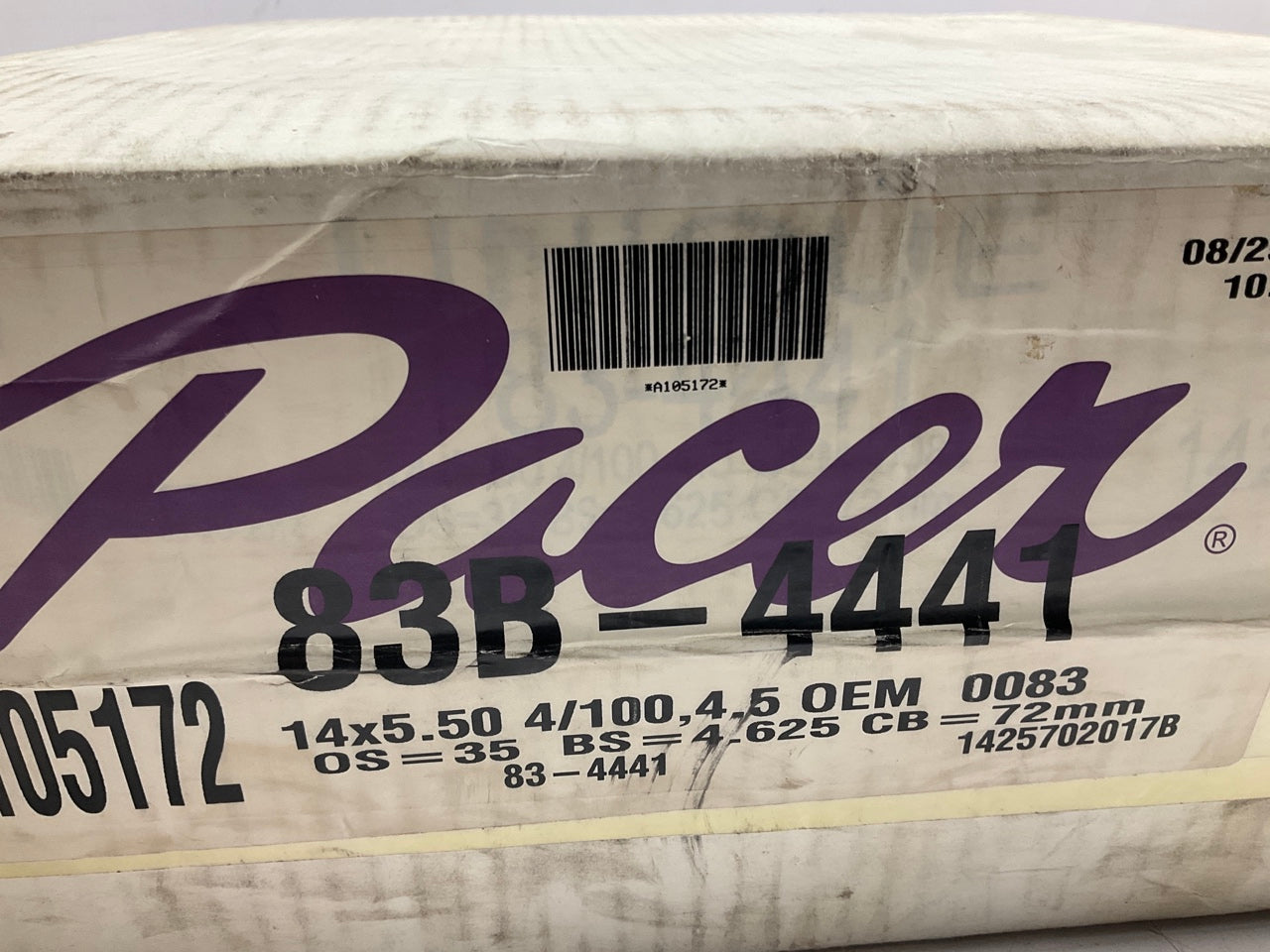 Pacer Black Modular 83B 14x5.5'' Steel Wheel 4x100mm / 4x4.5'', 72mm Center Bore