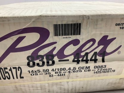 Pacer Black Modular 83B 14x5.5'' Steel Wheel 4x100mm / 4x4.5'', 72mm Center Bore