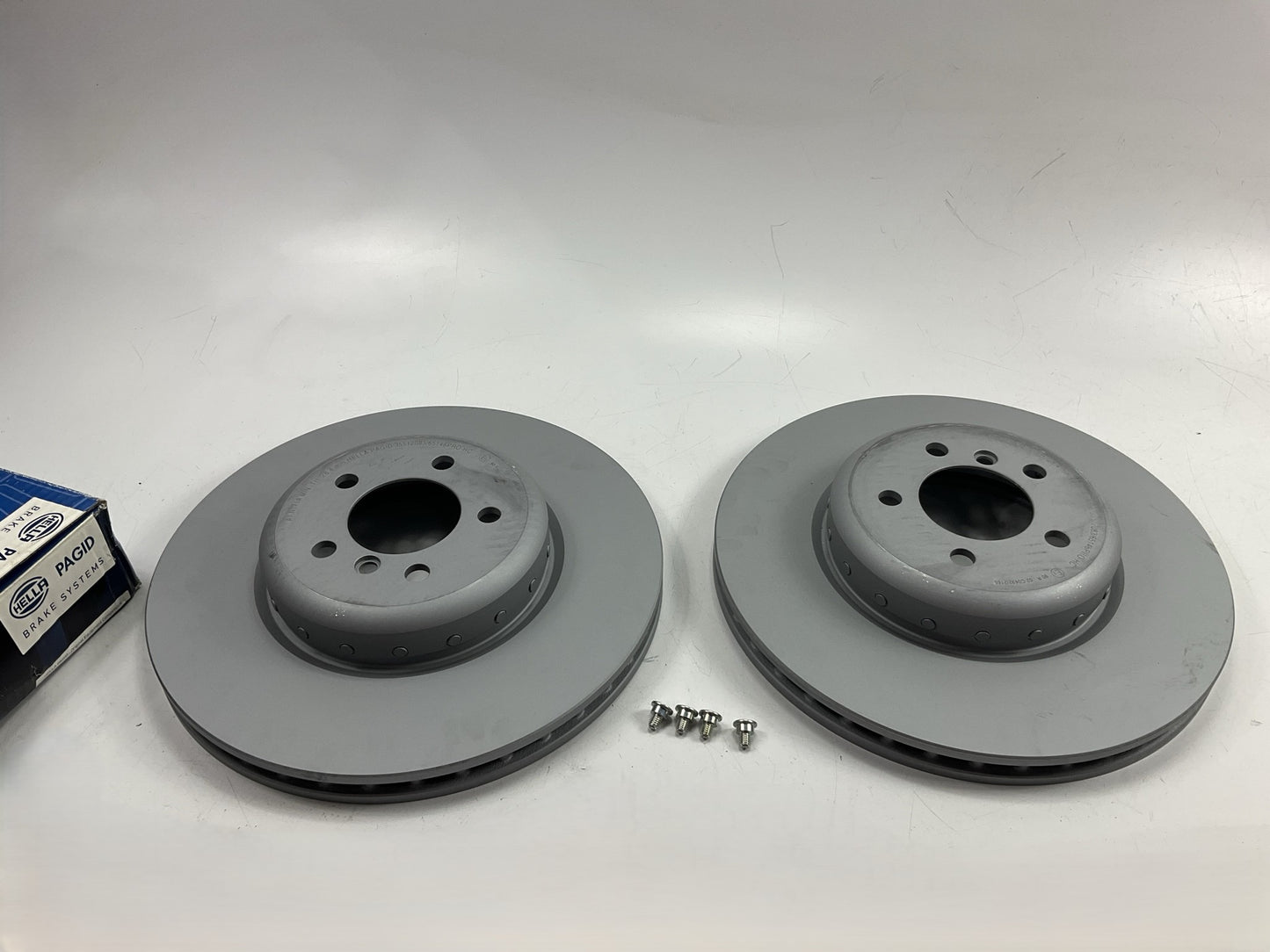(2) Hella Pagid 355120831 Front Brake Rotors