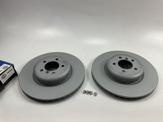 (2) Hella Pagid 355120831 Front Brake Rotors