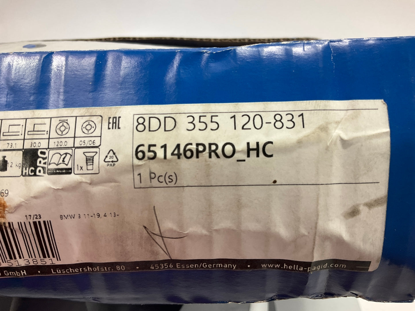 Hella Pagid 355120831 Front Brake Rotor