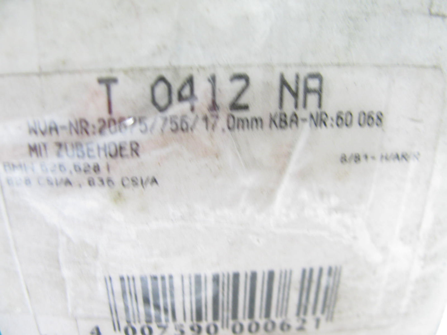 Pagid T0412 Rear Disc Brake Pads - Semi-Metallic