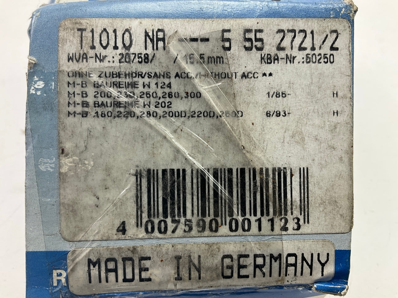Pagid T1010NA Rear Brake Pads  D328P