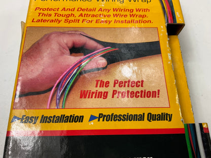 Painless 70901 20 Feet, 1/4'' Split Braided Wire Loom Sleeve Protective Sleeving