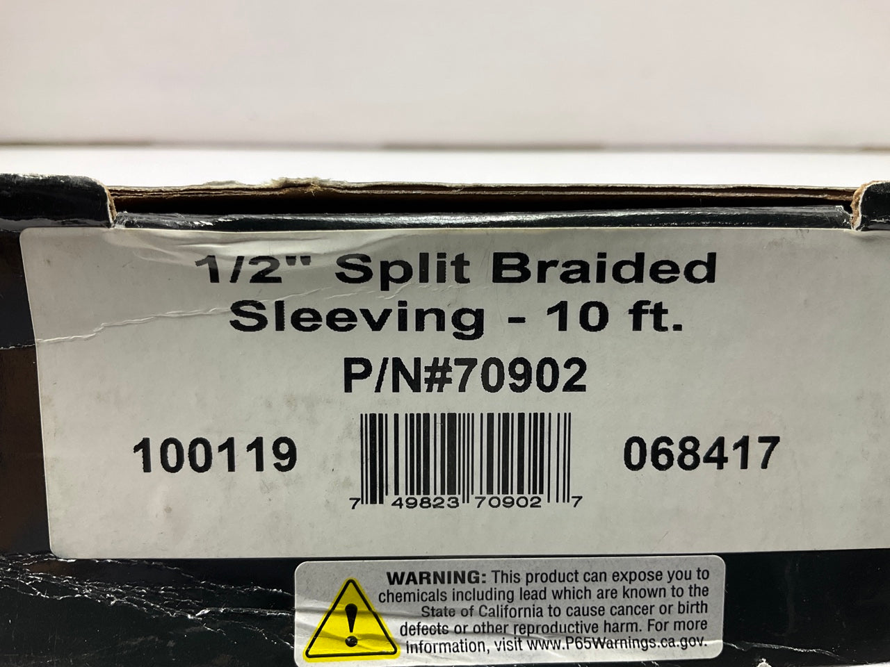 Painless Wiring 70902 PowerBraid Split Sleeving, Black Nylon, 1/2'', 10 Feet
