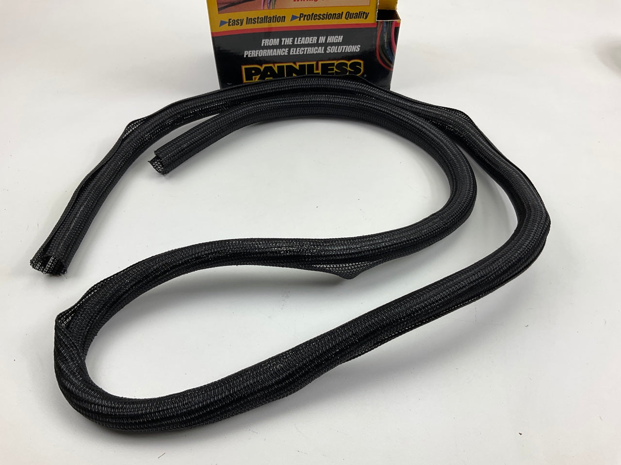 Painless Wiring 70903 PowerBraid Split Sleeving, Black Nylon, 3/4'' 6 Feet