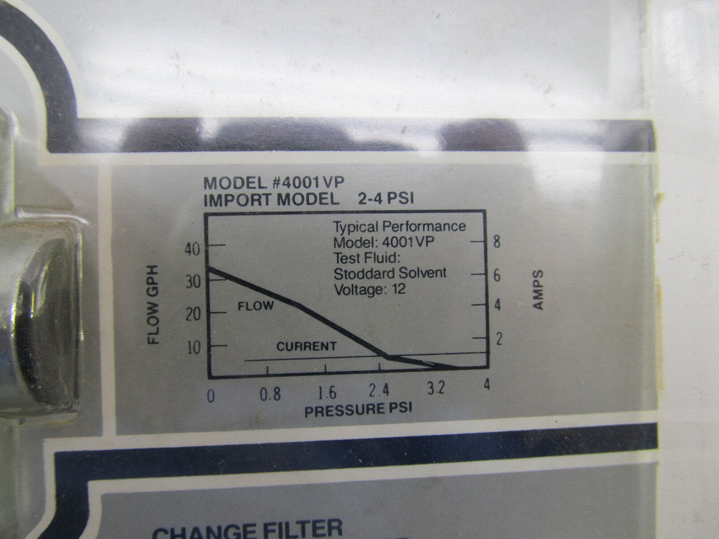 Parker 4001VP  2-4 PSI Low Pressure Electronic Fuel Pump