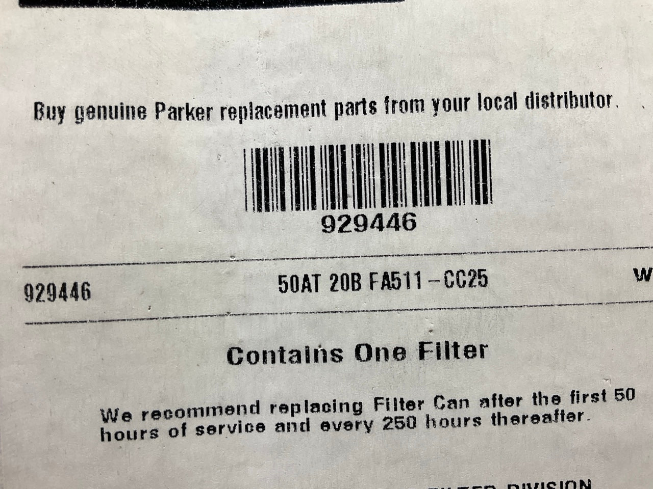 Parker 929446 Hydraulic Filter Replaces 92846 210464 59438838 210464