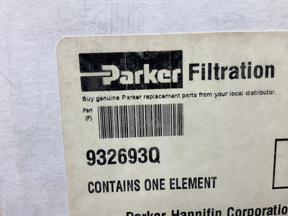 Parker 932693Q Microglass Hydraulic Filter Element, 5 Micron, 3-11/16'' X 19''