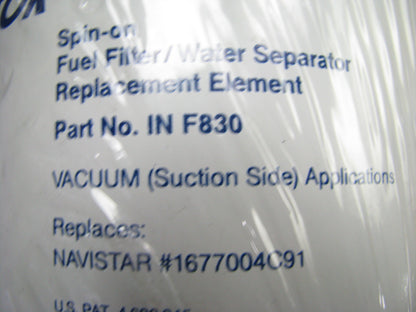 Parker IN-F830 Diesel Fuel Water Separator Filter