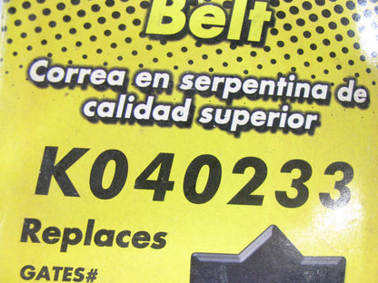 Parts Depot K040233 Serpentine Belt - 0.56'' X 24.475'' - 4 Ribs