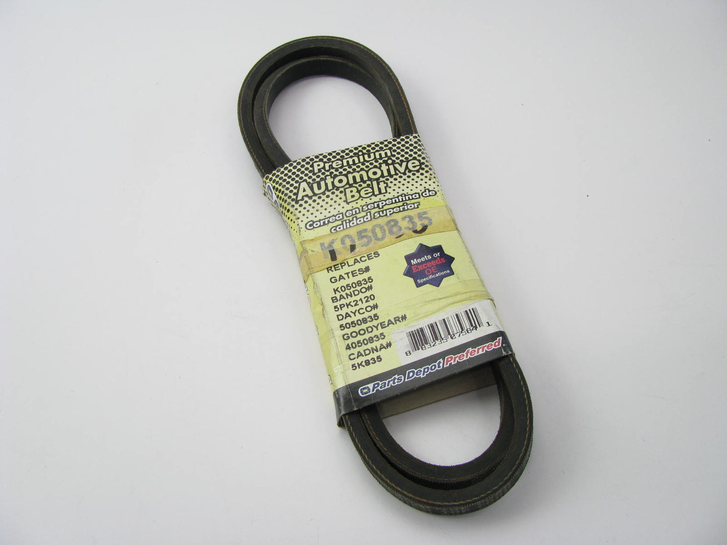 Parts Depot K050835 Serpentine Belt - 0.69'' X 84.024'' - 5 Ribs