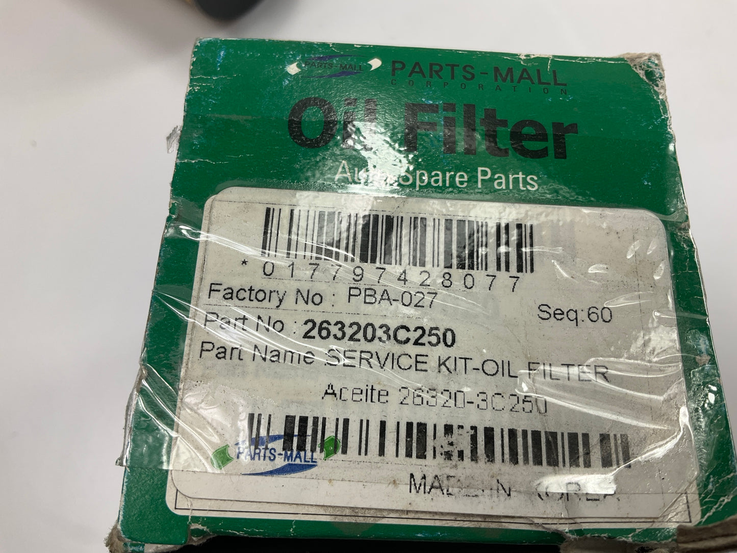 Parts Mall PBA-027 Engine Oil Filter