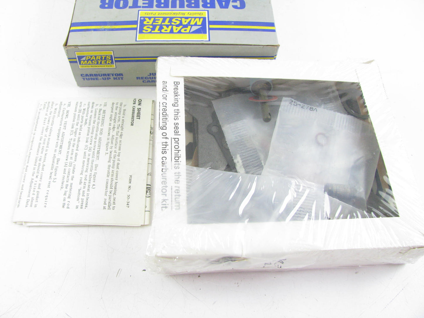Parts Master 10039B Carburetor Rebuild Kit For Carter 4-BBL WCFB