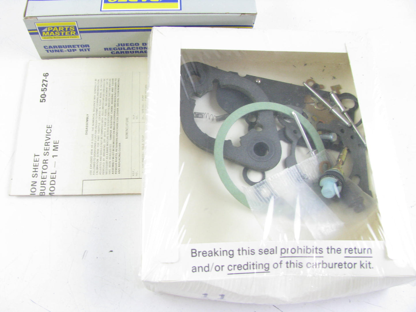 Parts Master 10725A Carburetor Rebuild Kit - ROCHESTER 1-BBL 1ME