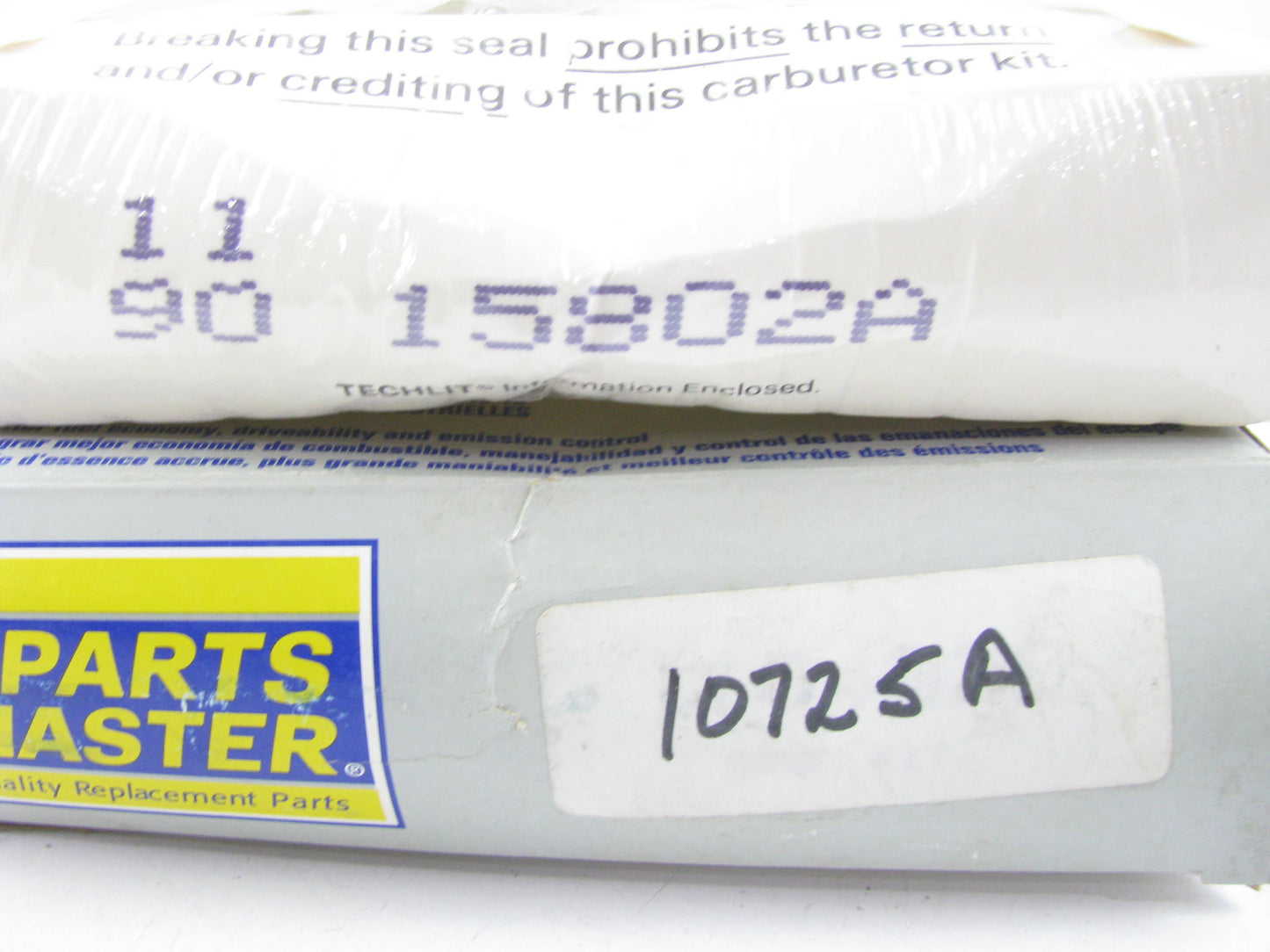 Parts Master 10725A Carburetor Rebuild Kit - ROCHESTER 1-BBL 1ME