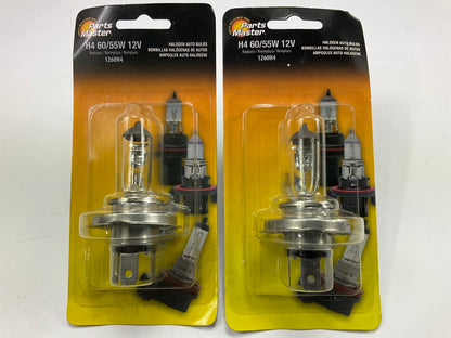 (2) Parts Master 1260H4 Halogen Headlight Lamp Light Bulb # H4 60/55W 12V