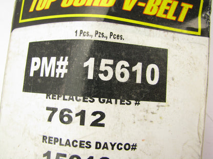 Parts Master 15610 Accessory Drive Belt - 0.44'' X 61.00'' - 36 Degree
