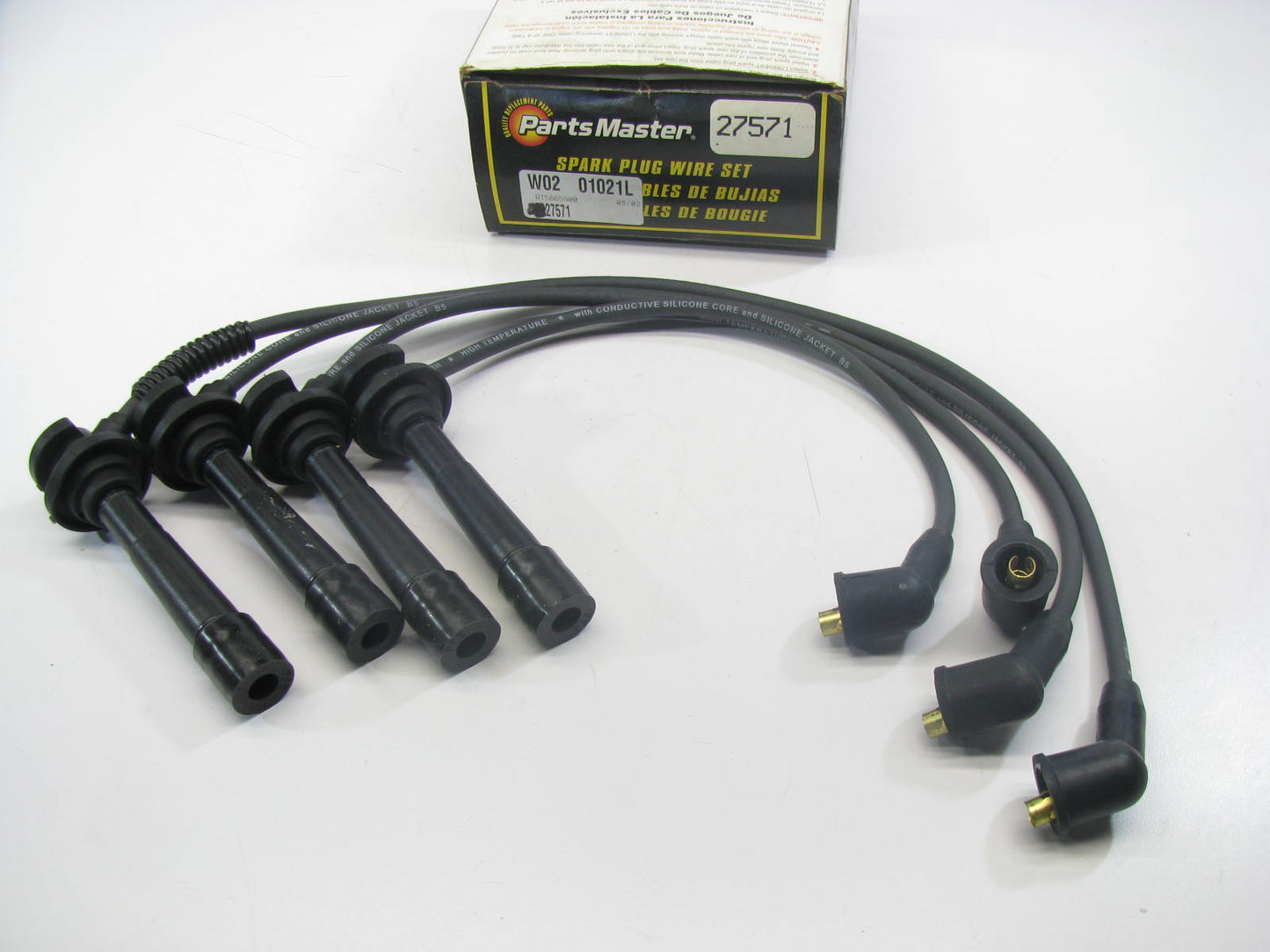 Parts Master 27571 Ignition Spark Plug Wire Set For 1995-97 Kia Sephia 1.6L 1.8L