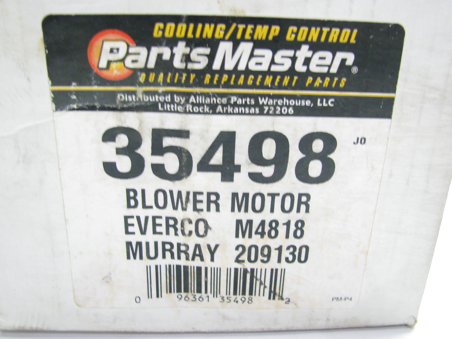 Parts Master 35498 HVAC Blower Motor