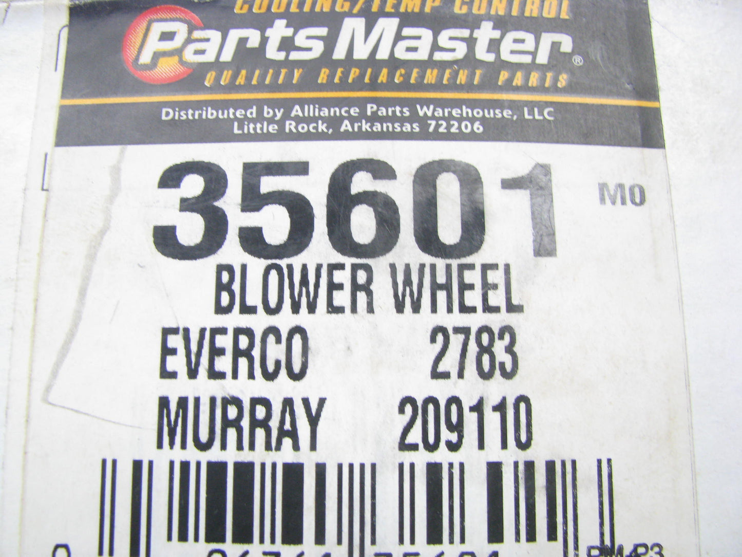 Parts Master 35601 HVAC Blower Motor Wheel